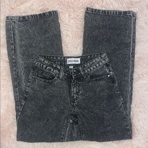 DISCLOSURE Women's Black Straight Leg Jeans